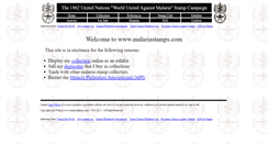 Desktop Screenshot of malariastamps.com